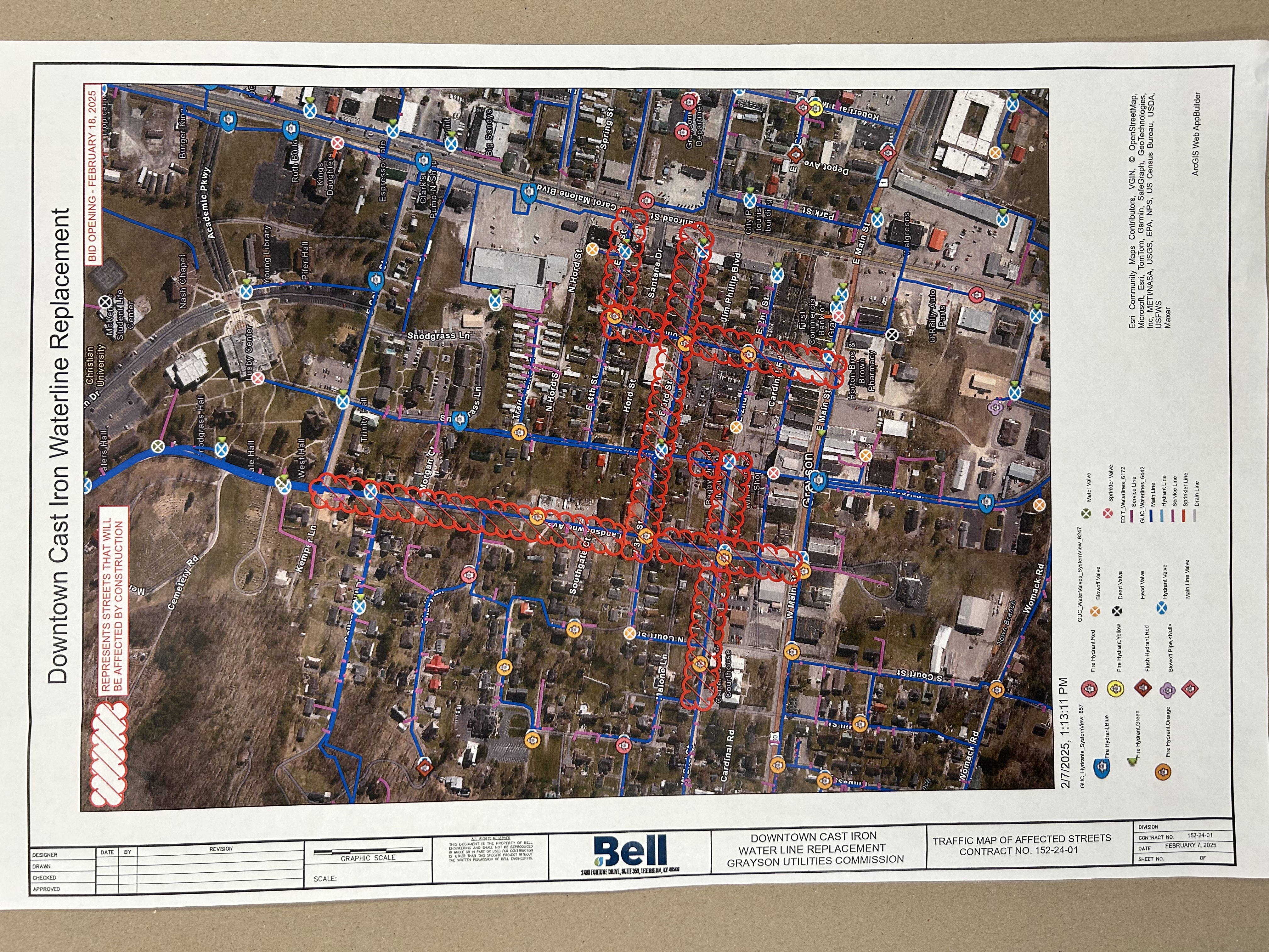 WATER LINE IMPROVEMENT PROJECT SCHEDULE